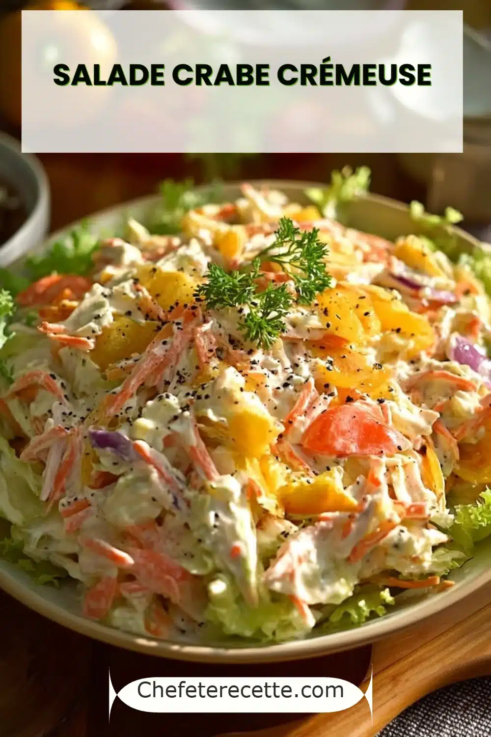 Salade Crabe Crémeuse