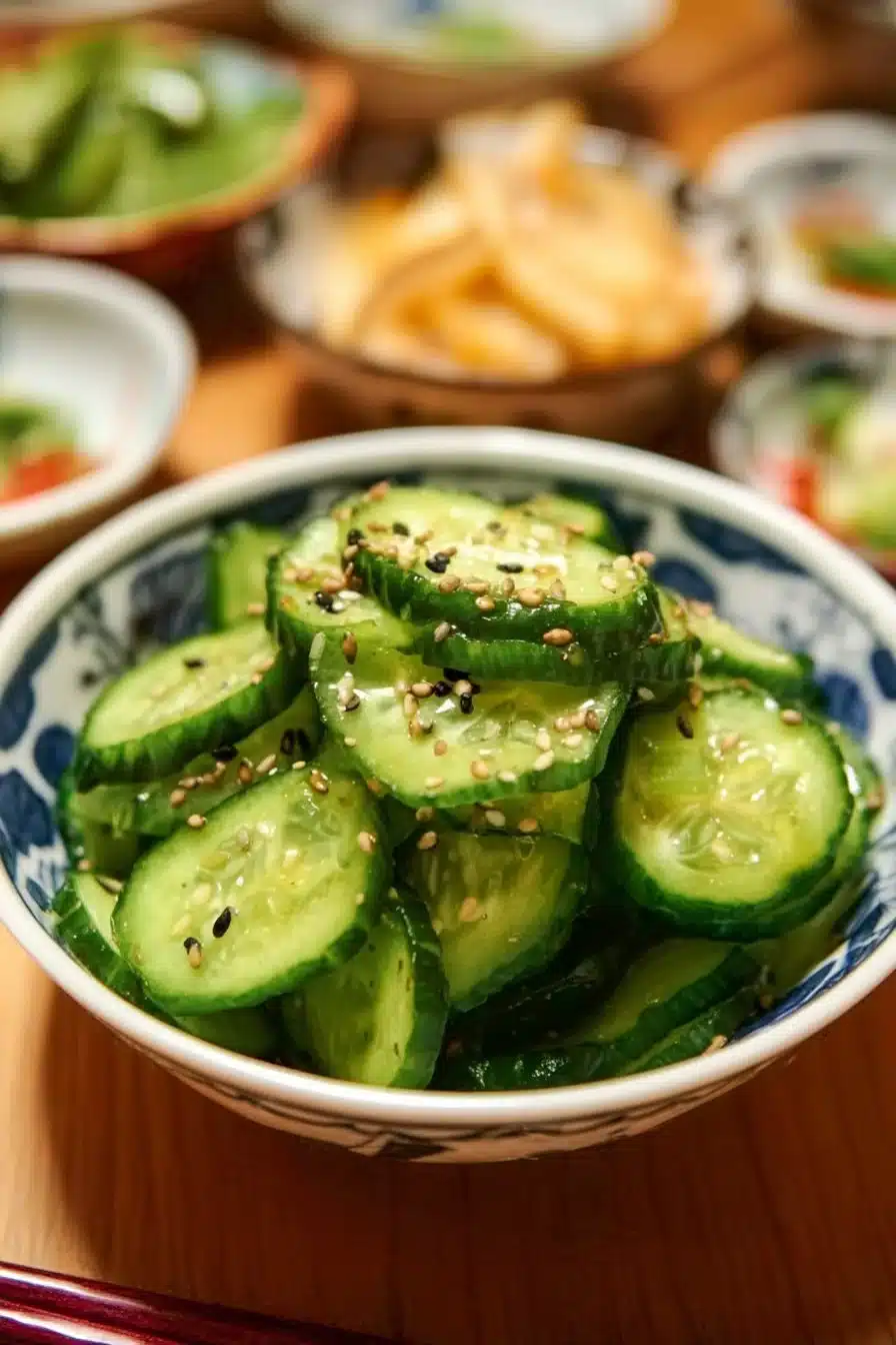 Salade de concombre Sunomono en 10 minutes