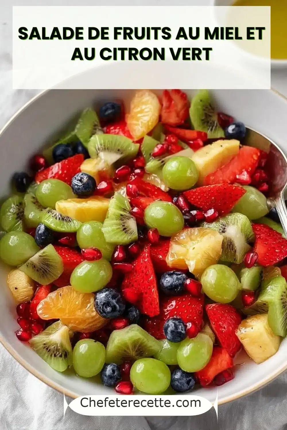 Salade de fruits au miel et au citron vert