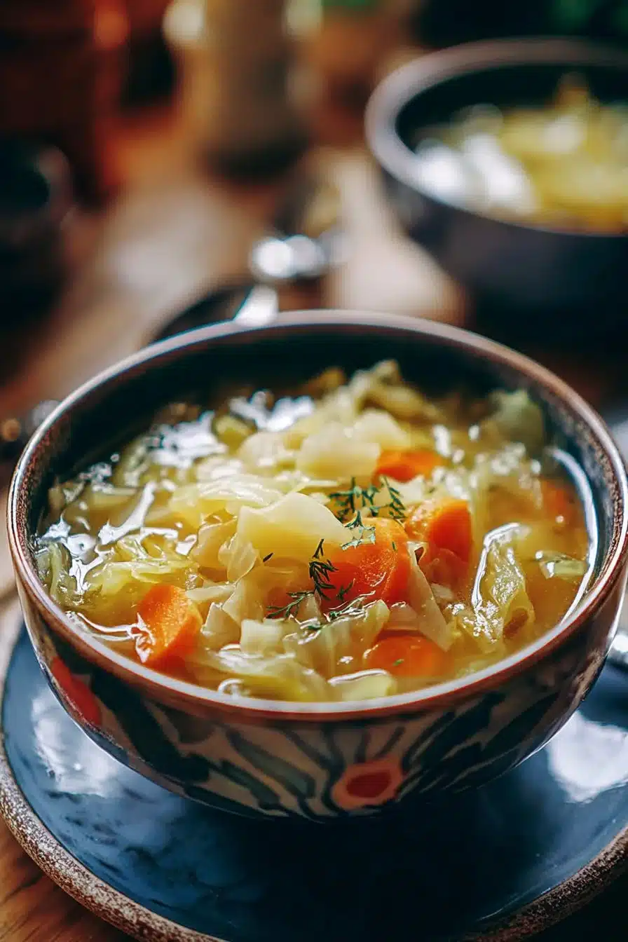 Soupe brûle-graisse au chou