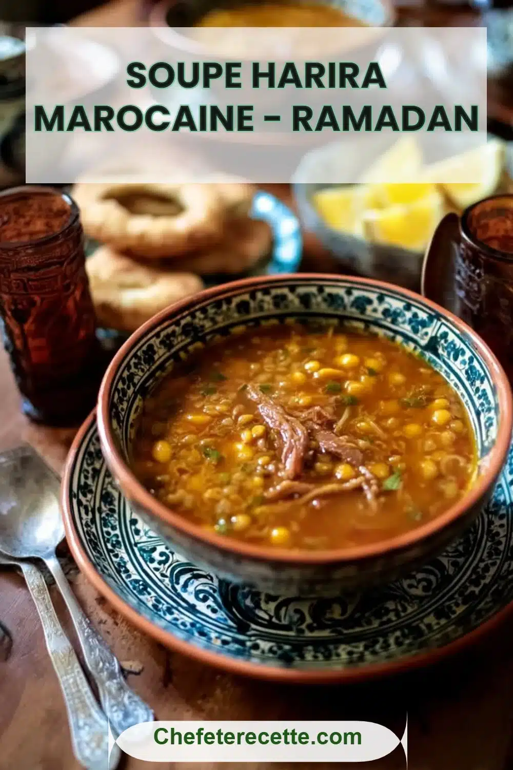 Soupe Harira marocaine - Ramadan