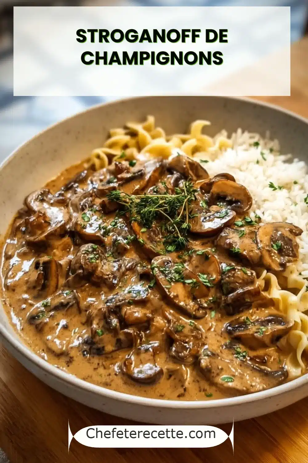 Stroganoff de Champignons