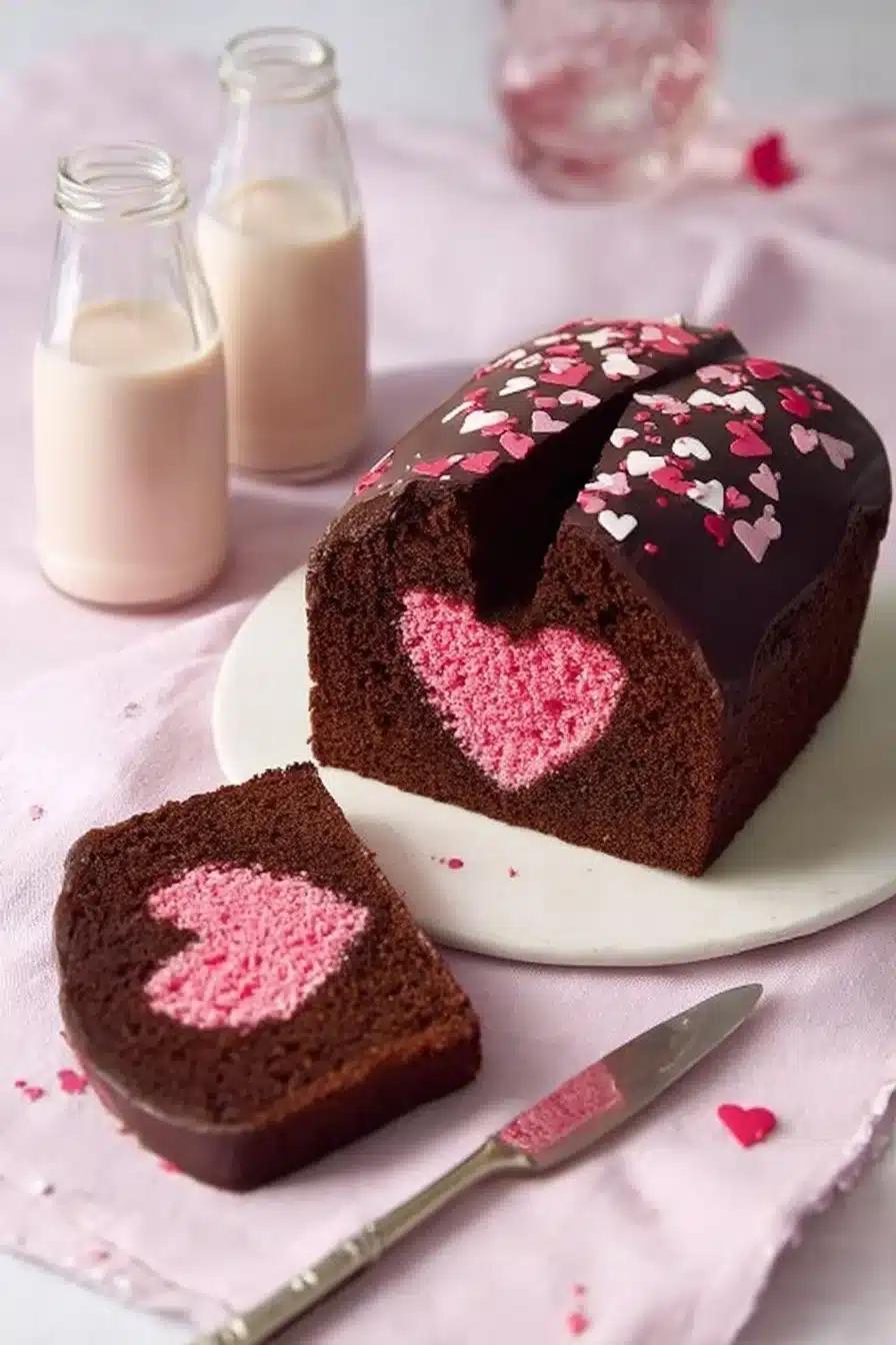Surprise Cake Cœur pour la Saint-Valentin, un gâteau romantique et surprenant