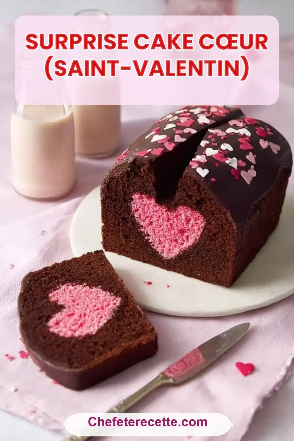 Surprise Cake Cœur (Saint-Valentin)