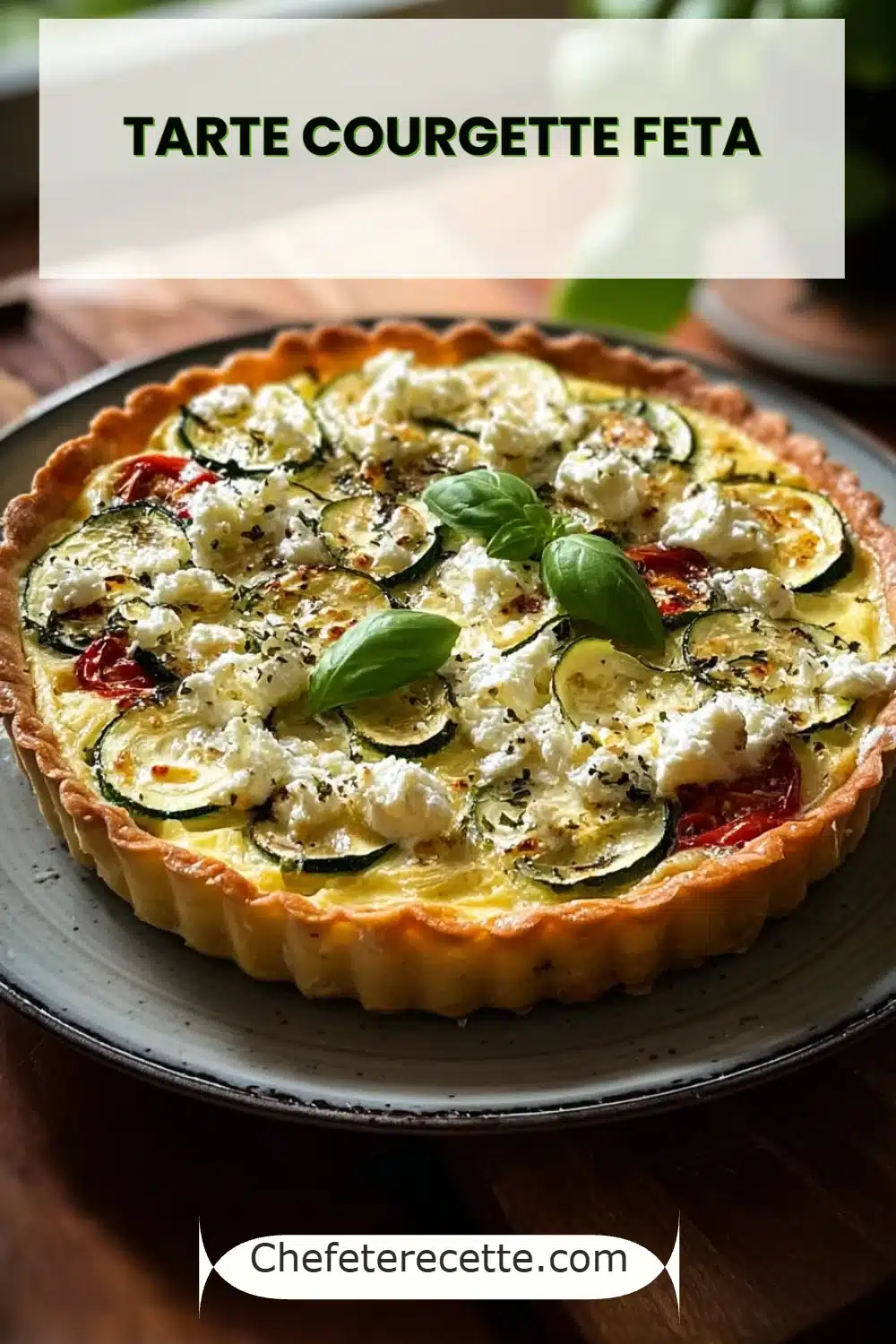 Tarte Courgette Feta