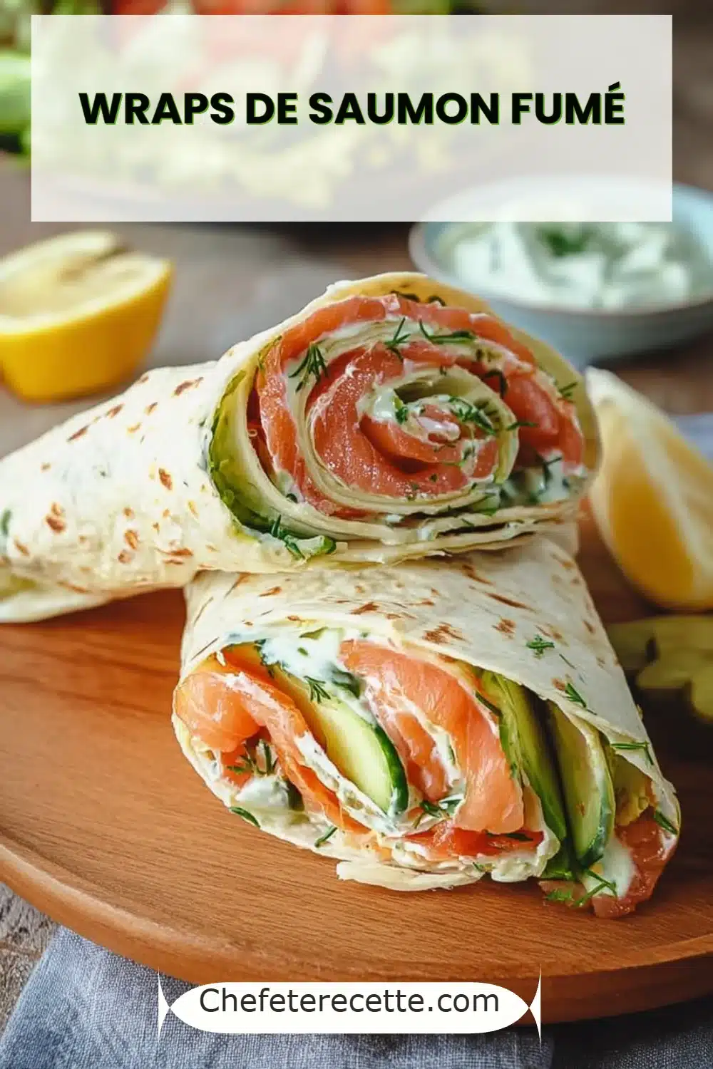 Wraps de Saumon Fumé