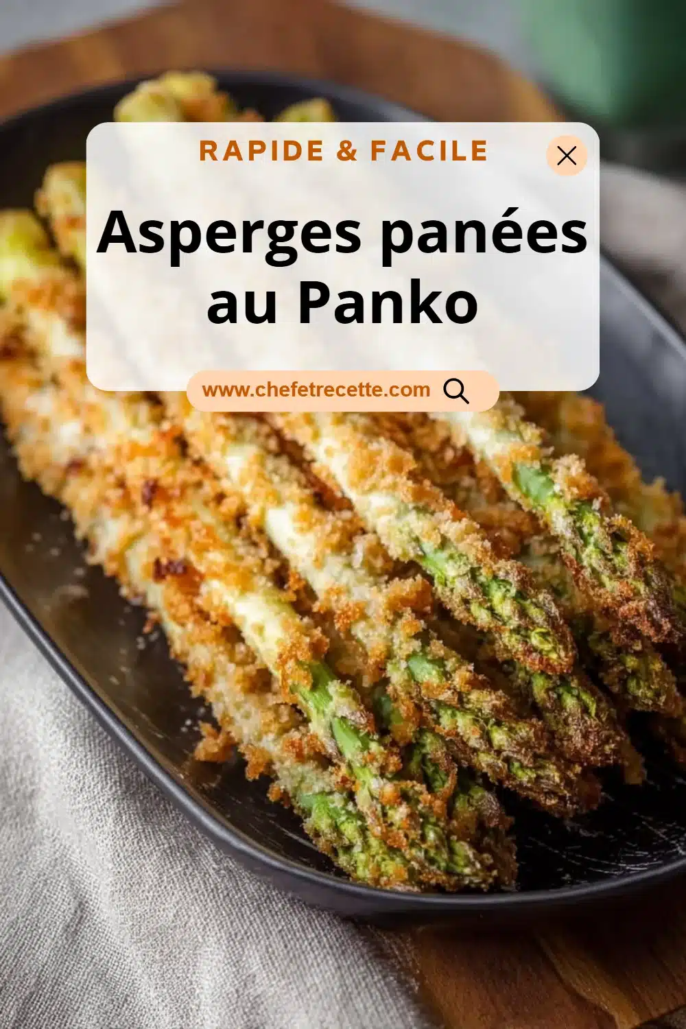Asperges panées au Panko