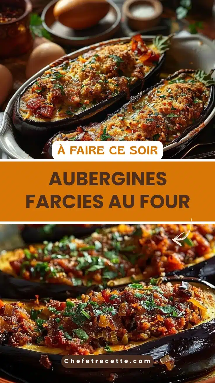 Aubergines Farcies au Four