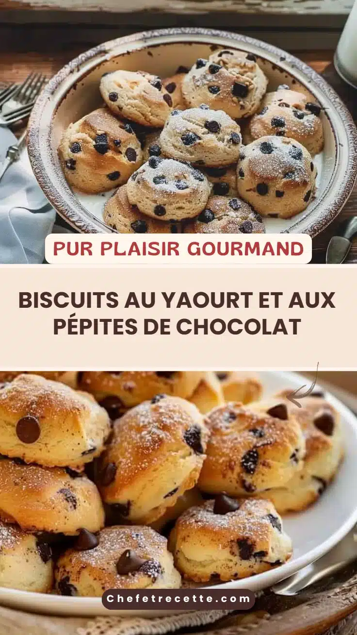 Biscuits au Yaourt et aux Pépites de Chocolat