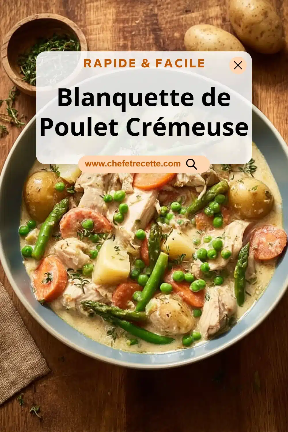 Blanquette de Poulet Crémeuse