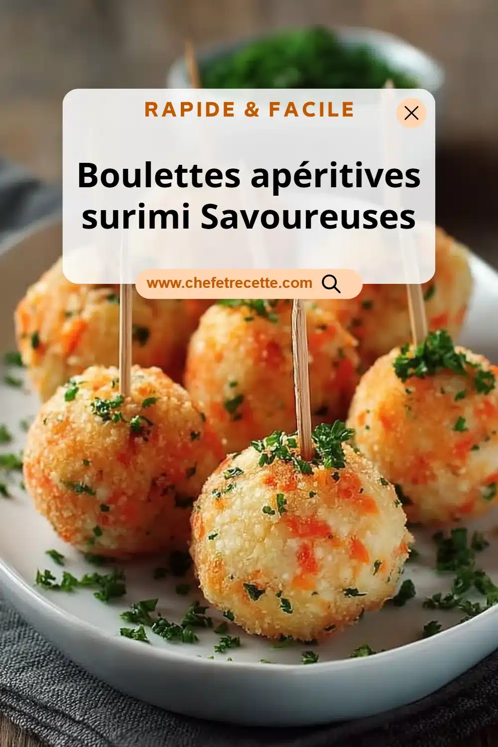 Boulettes apéritives surimi Savoureuses