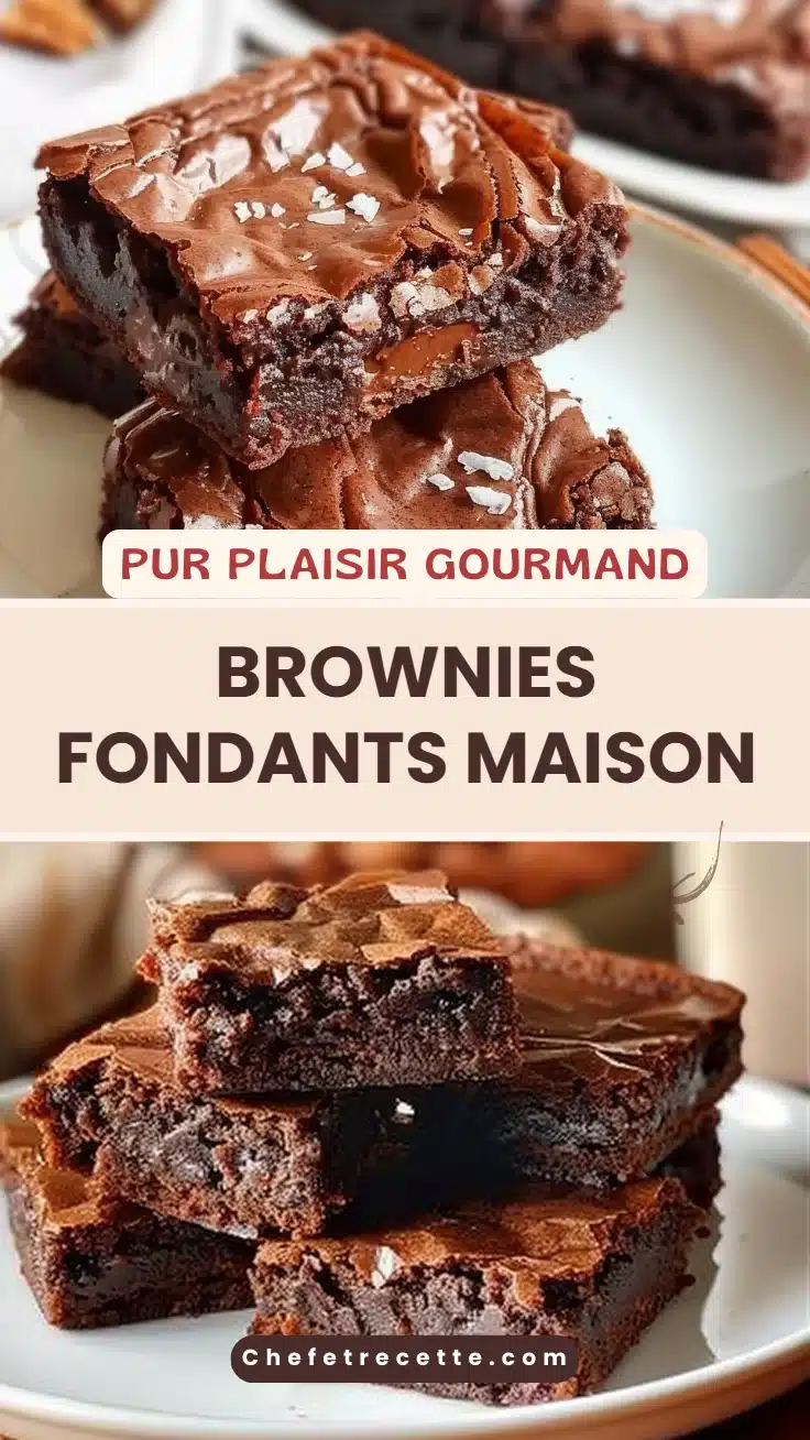 Brownies fondants maison