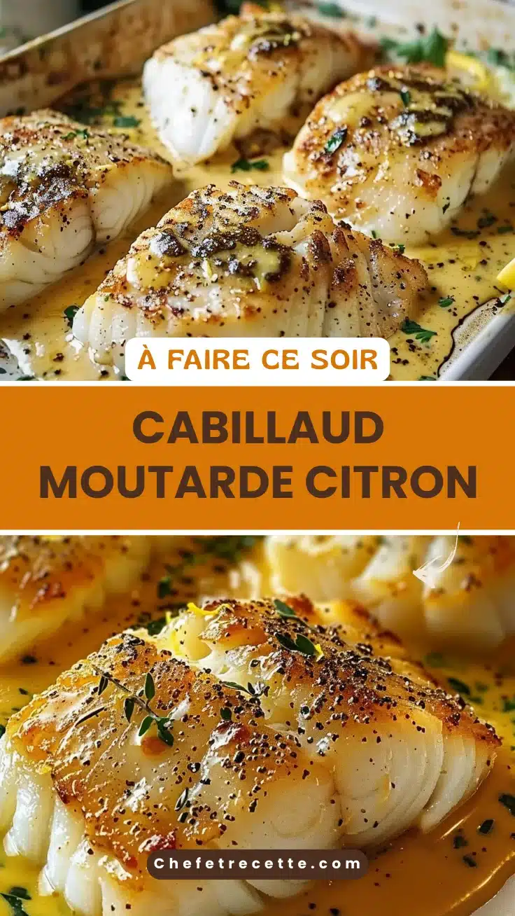 Cabillaud moutarde citron