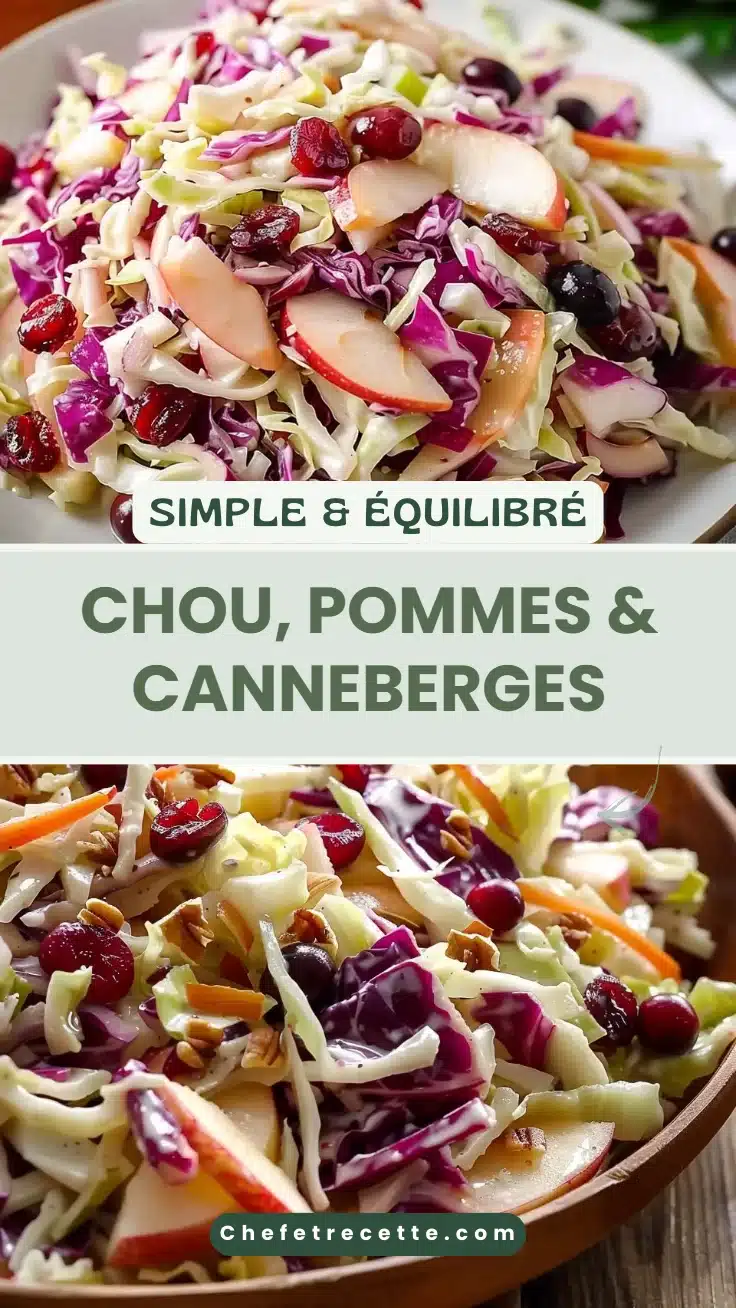 Chou, pommes & canneberges