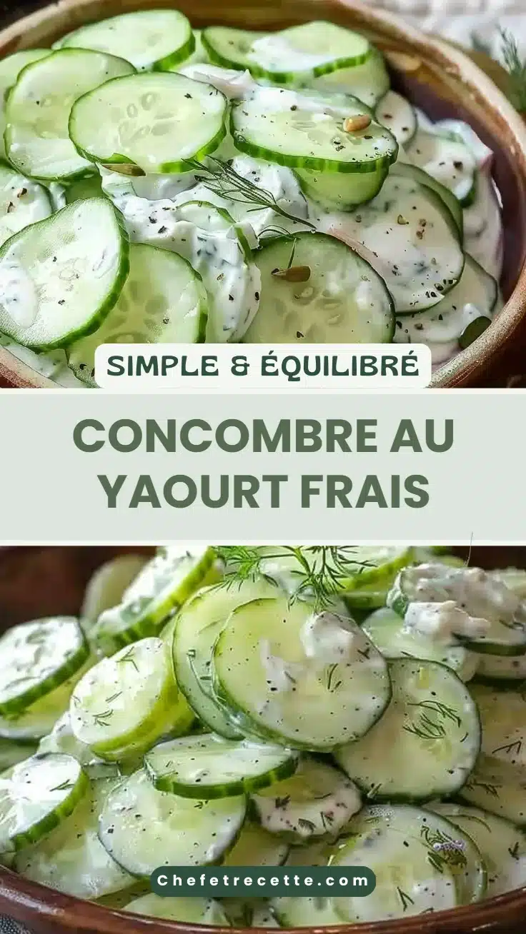 Concombre au yaourt frais