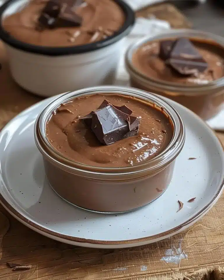 Crème chocolat grand-mère onctueuse et délicieuse, dessert classique