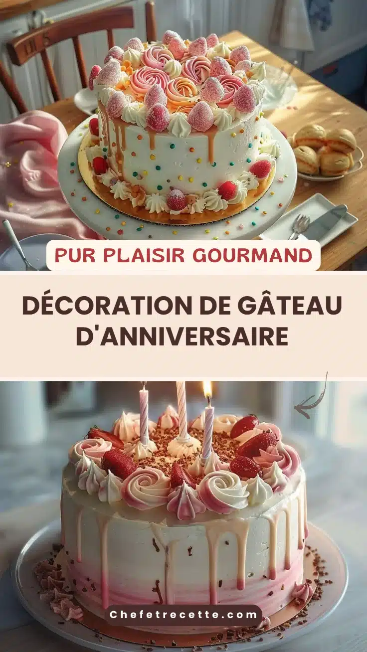 Décoration de Gâteau d'Anniversaire