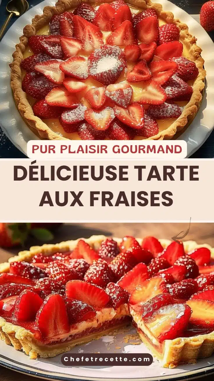 Délicieuse Tarte aux Fraises