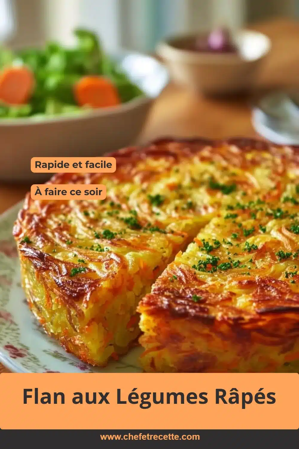 Flan aux Légumes Râpés
