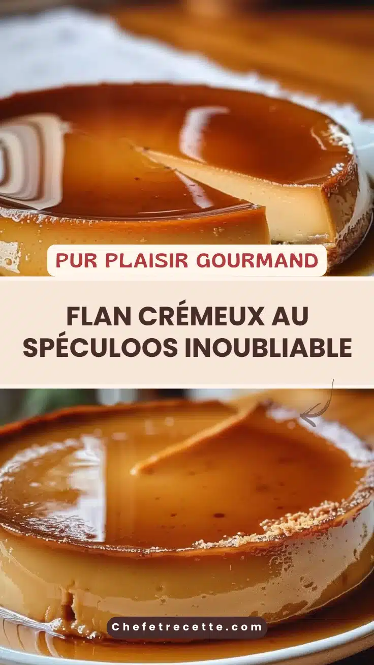 Flan Crémeux au Spéculoos Inoubliable