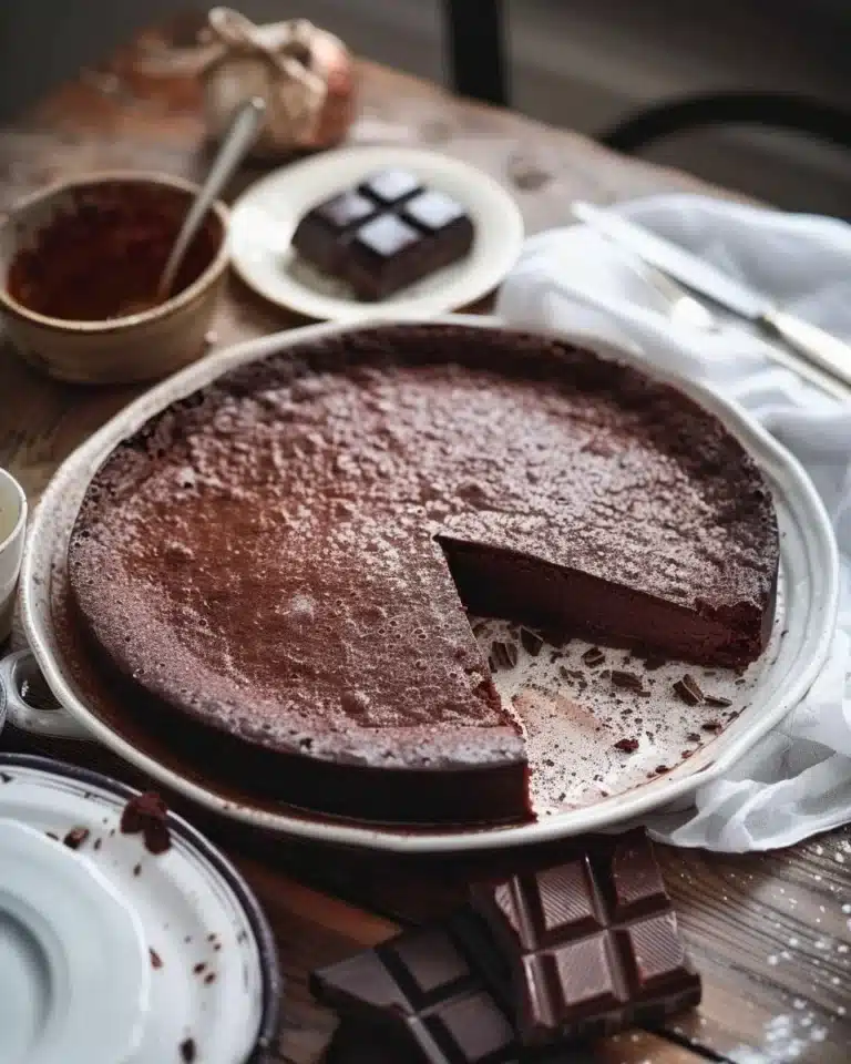 Délice de Fondant au Chocolat, dessert gourmand au cœur fondant et chocolaté.