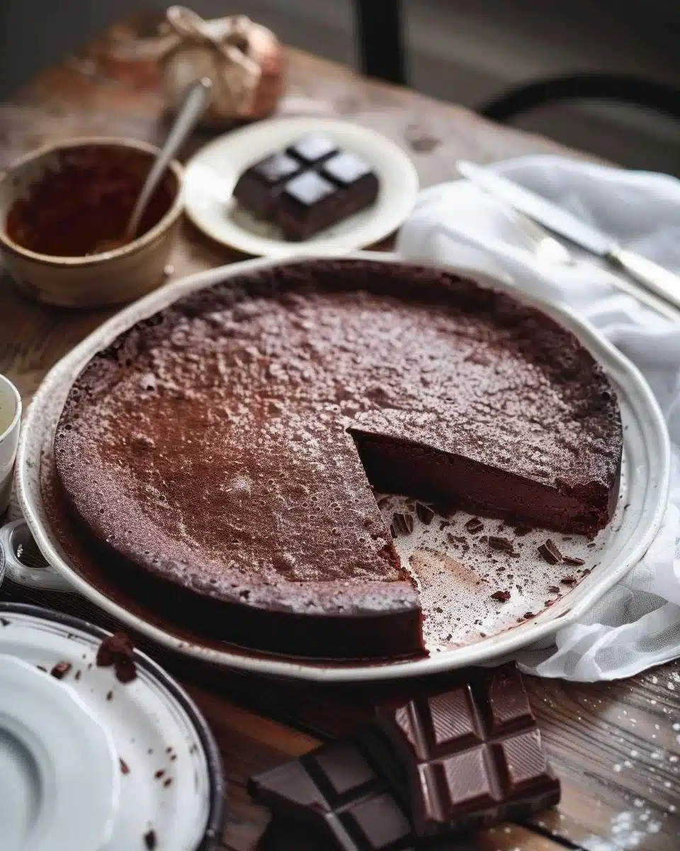 Délice de Fondant au Chocolat, dessert gourmand au cœur fondant et chocolaté.
