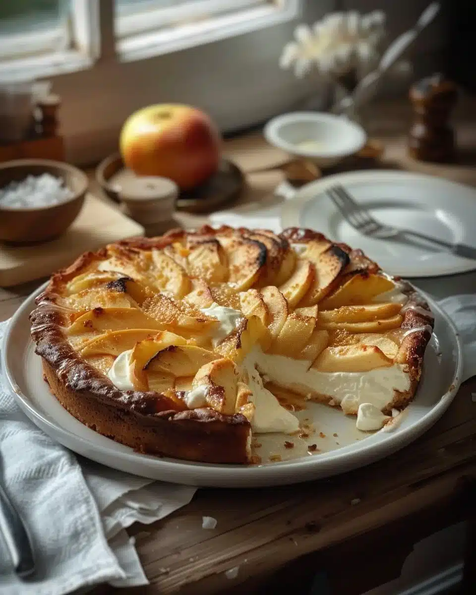 Fondant aux Pommes et Mascarpone, délicieux dessert aux pommes et mascarpone