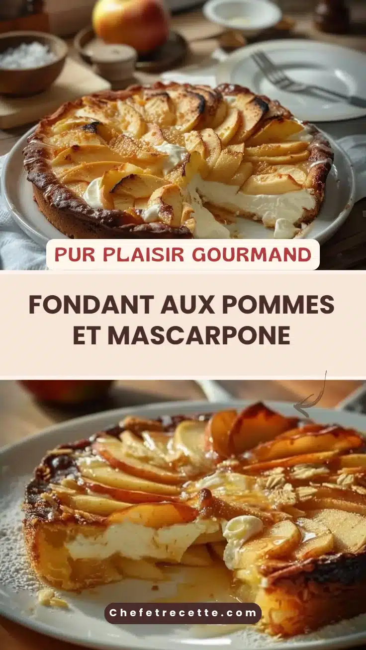 Fondant aux Pommes et Mascarpone