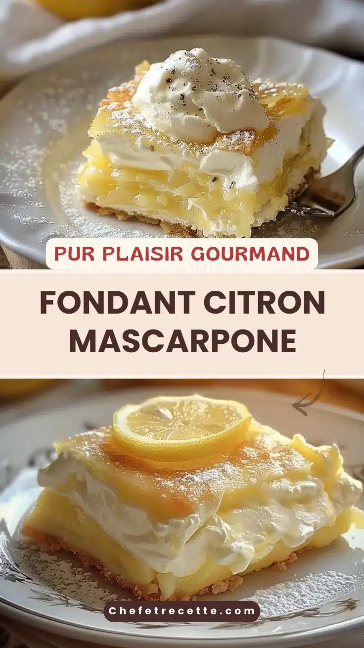 Fondant citron mascarpone