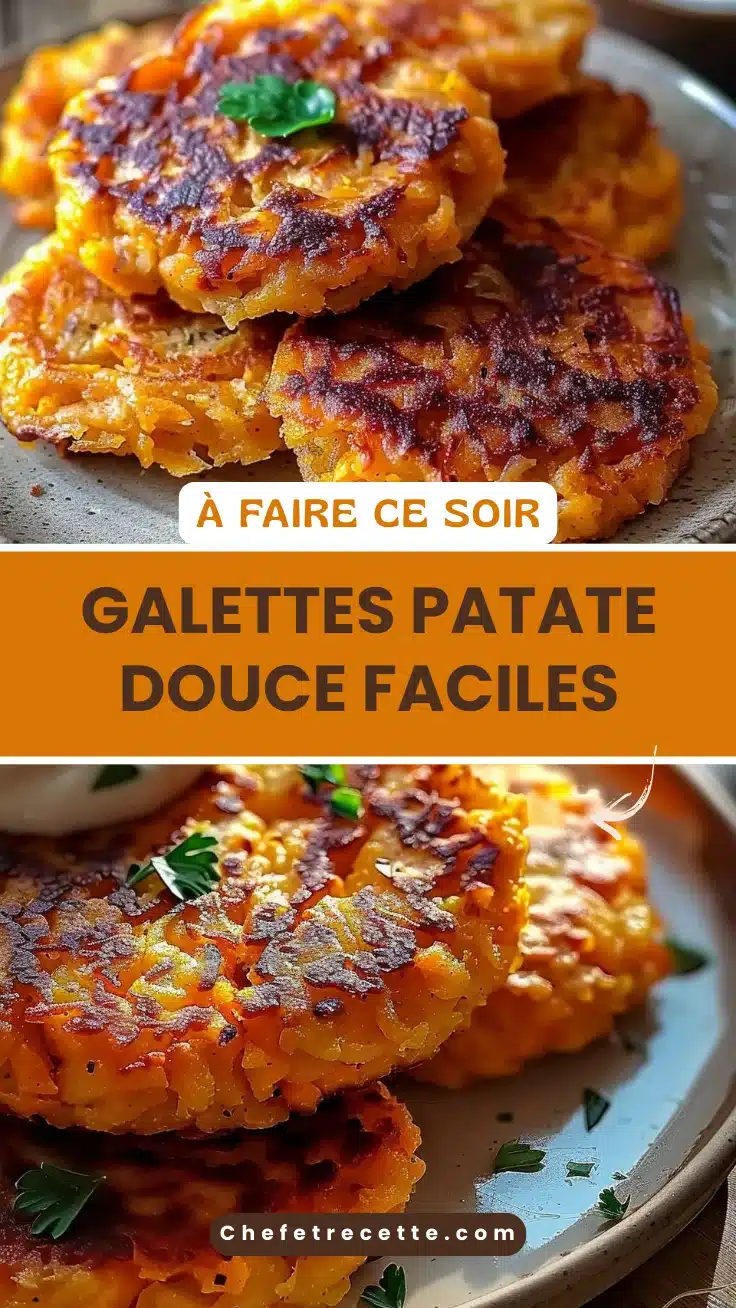 Galettes patate douce faciles