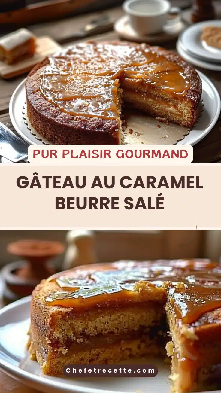 Gâteau au caramel beurre salé