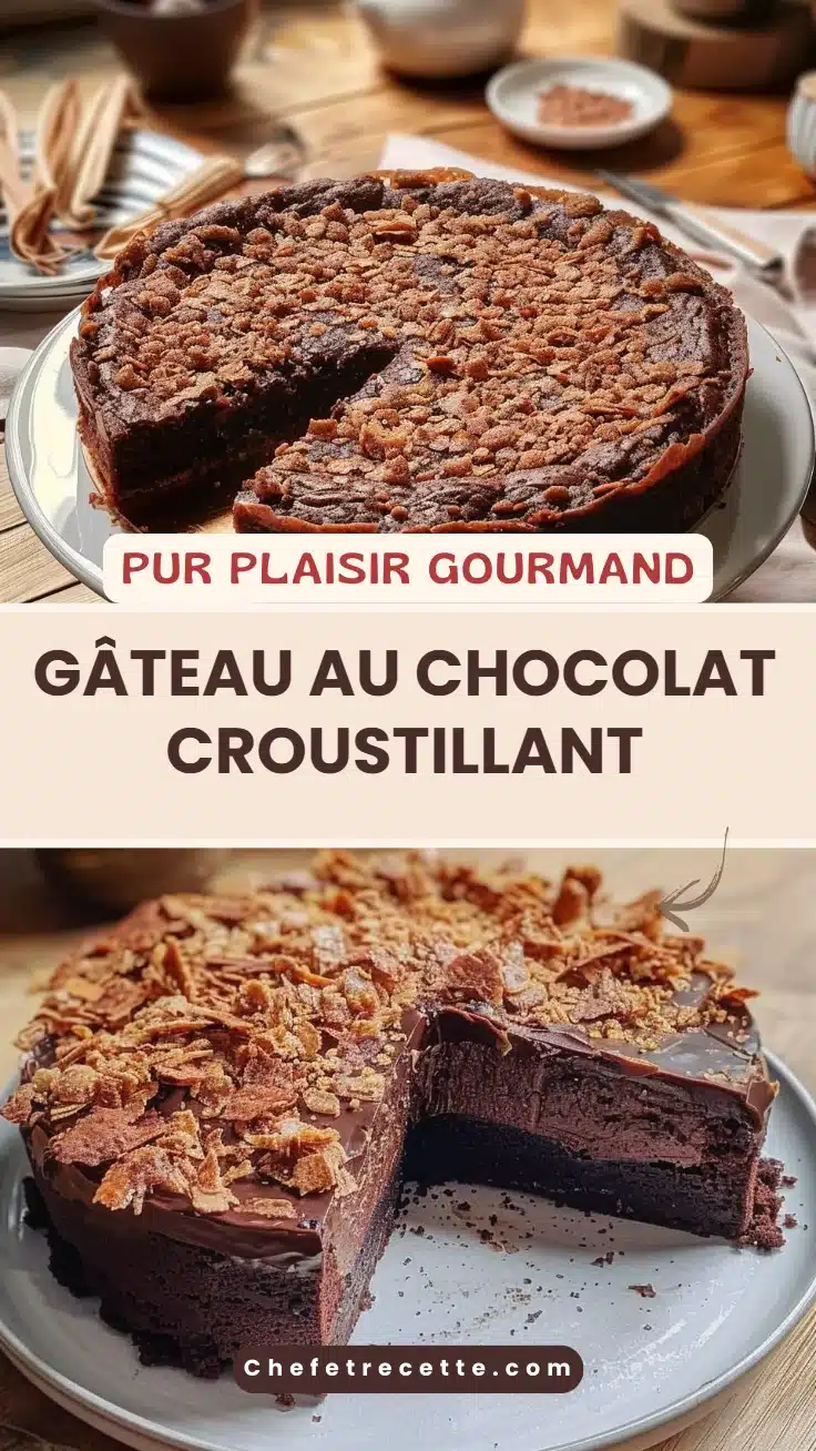 Gâteau au chocolat croustillant