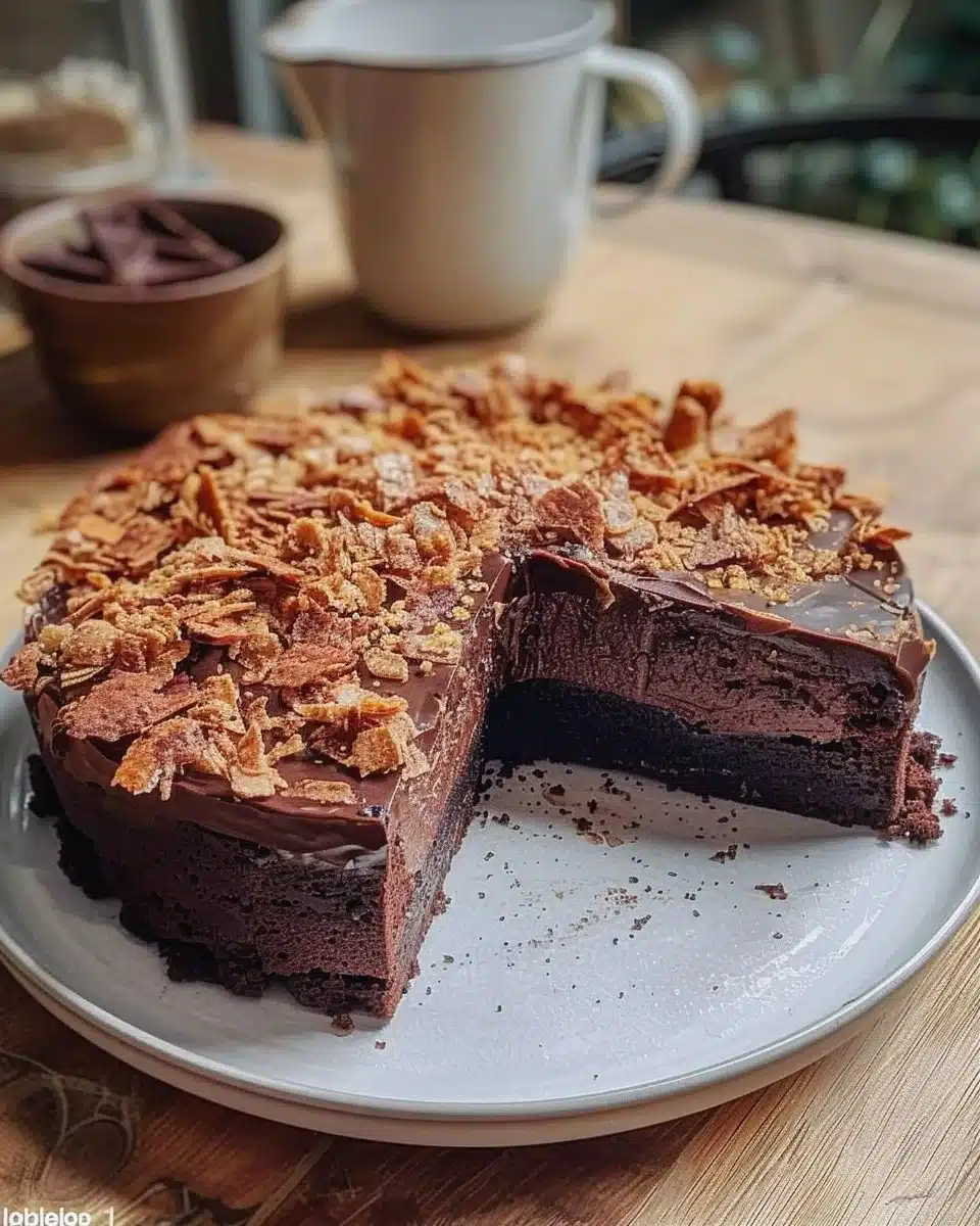 Gâteau au chocolat croustillant