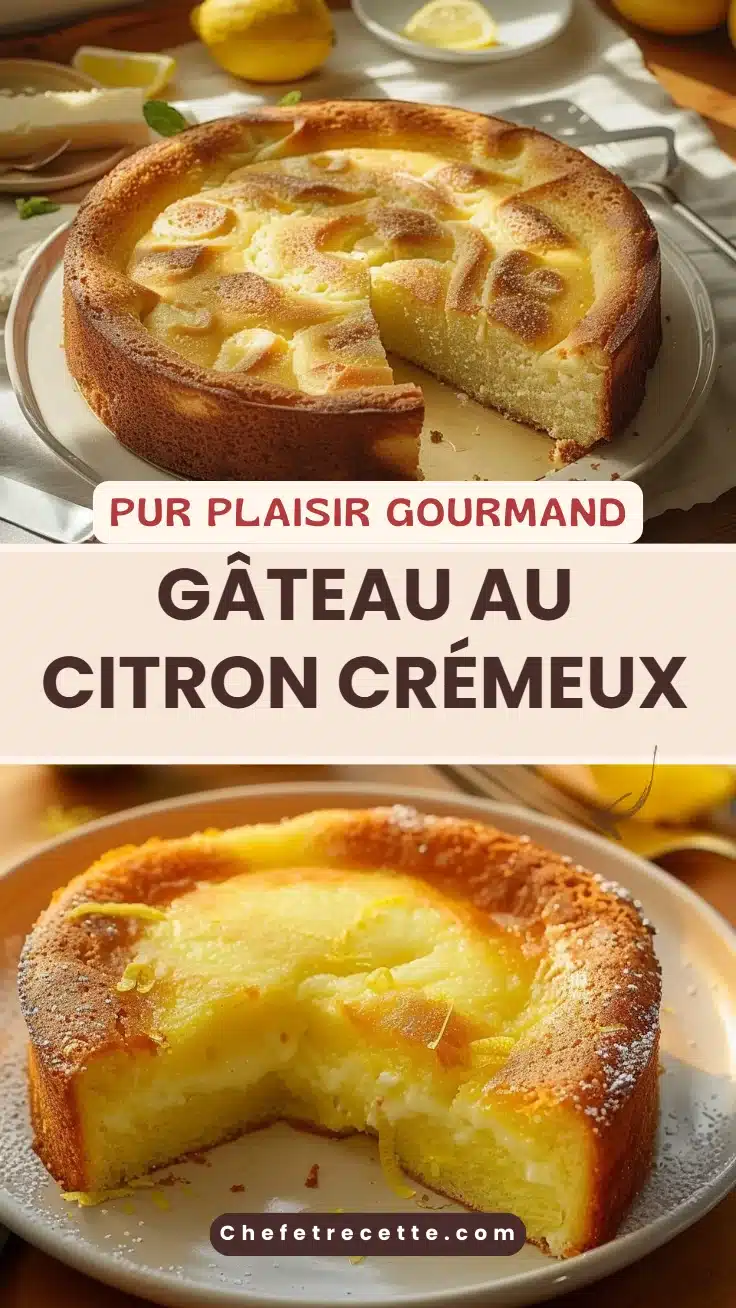 Gâteau au citron crémeux