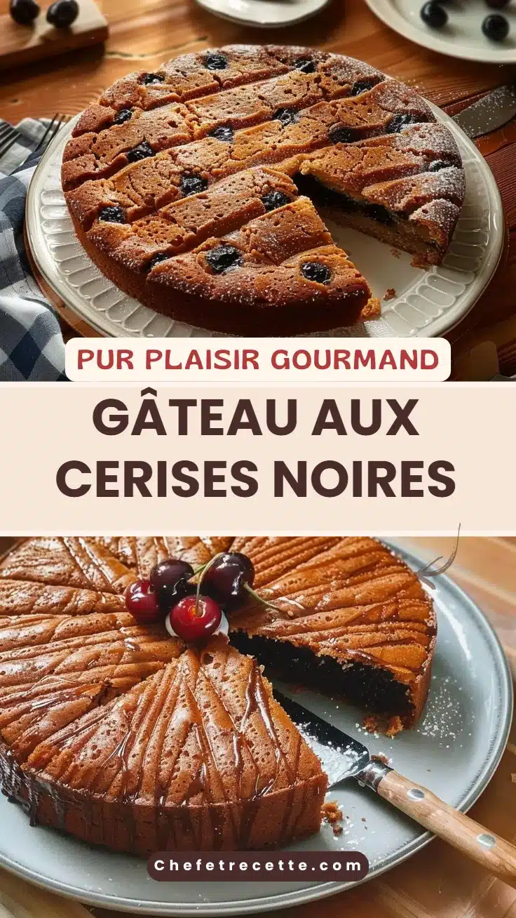 Gâteau aux cerises noires