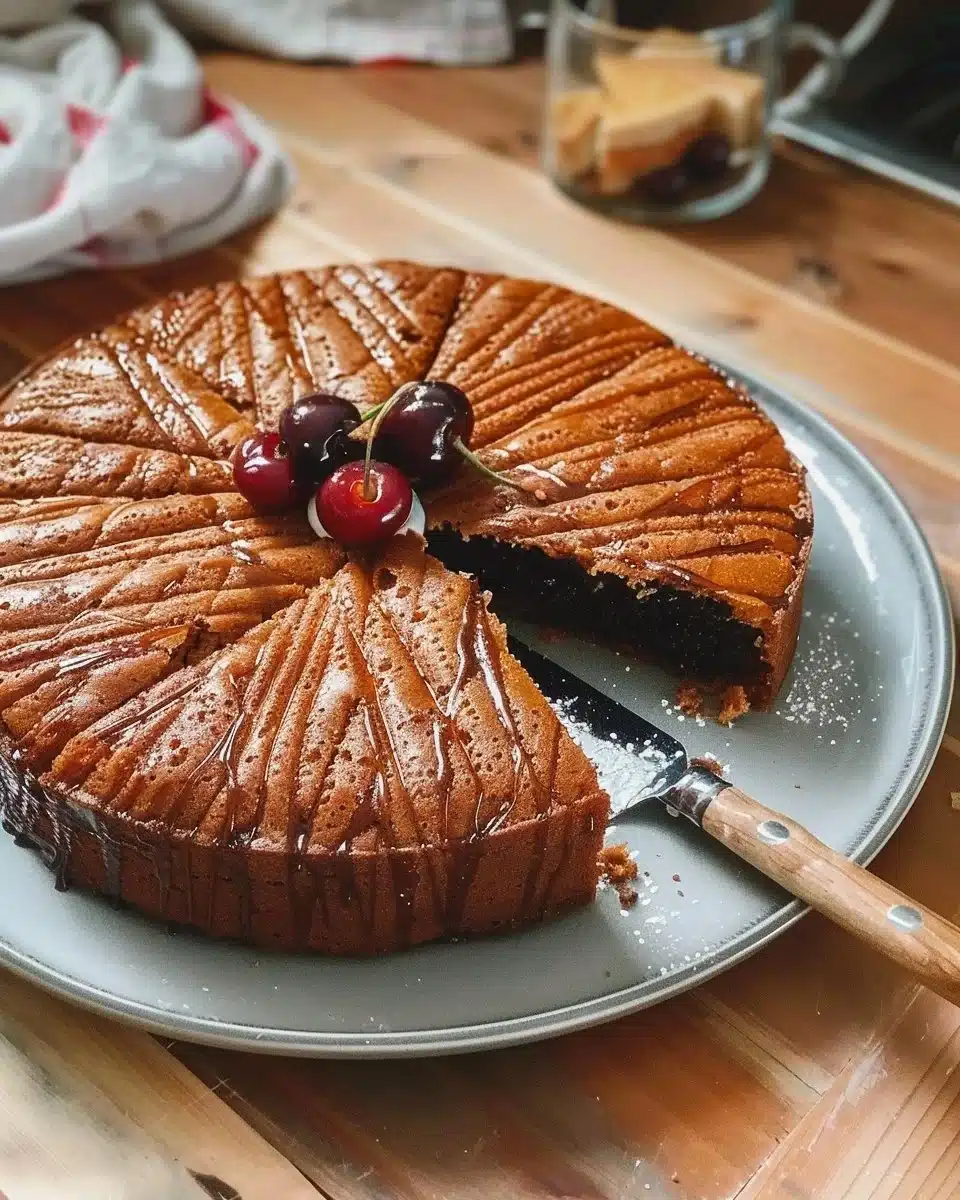 Gâteau aux cerises noires