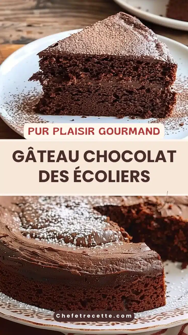 Gâteau chocolat des écoliers
