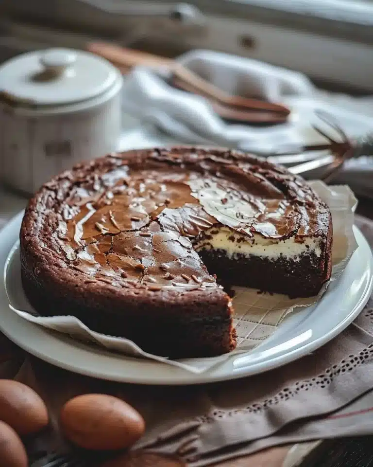 Gâteau Chocolat-Vanille Délicieux avec crème riche et décorations de chocolat