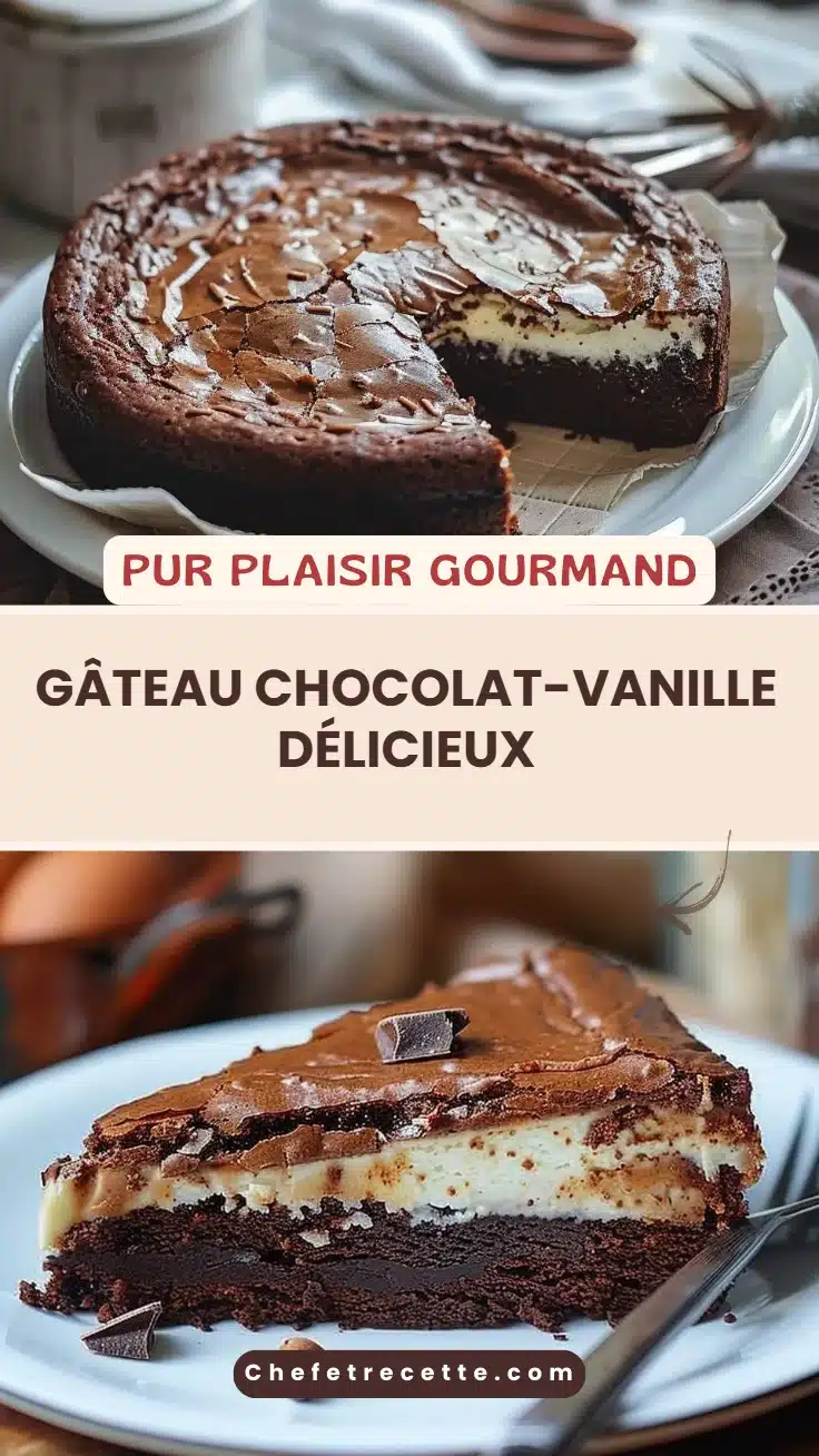 Gâteau Chocolat-Vanille Délicieux