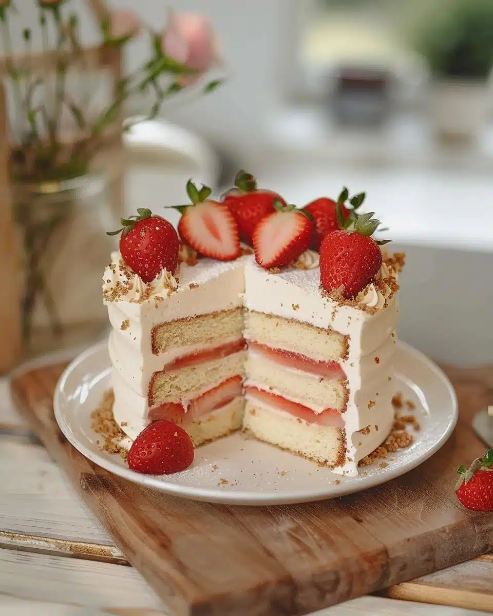 Gâteau en couches Fraisier