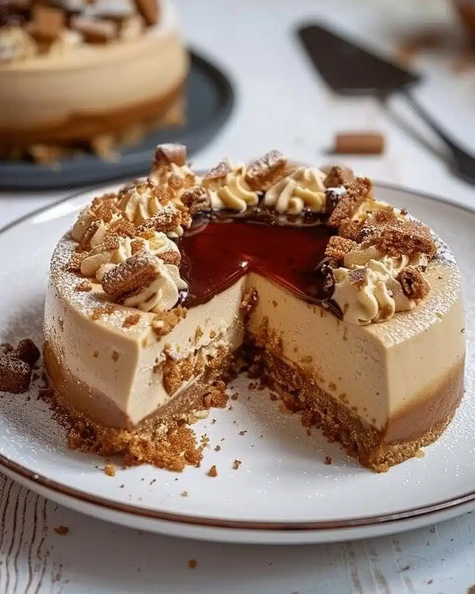 Gâteau mousse speculoos, un dessert crémeux et délicieux à base de biscuits speculoos