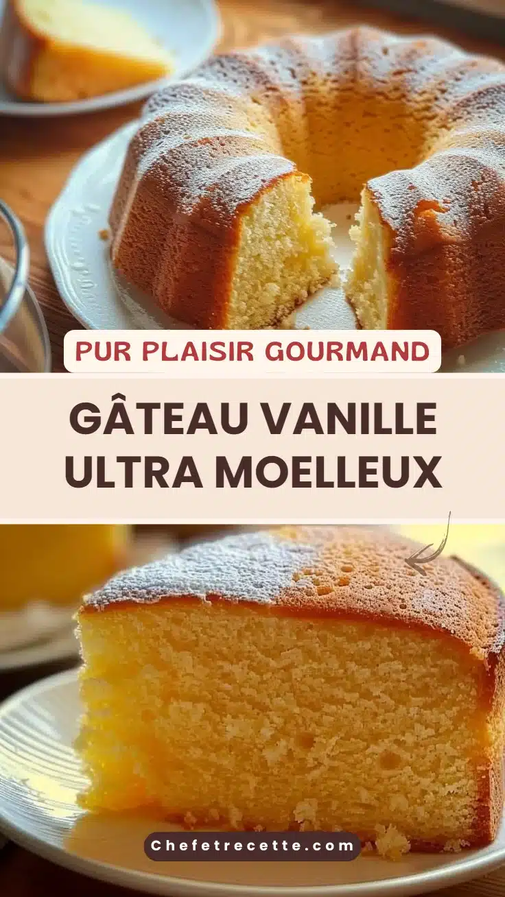 Gâteau vanille ultra moelleux