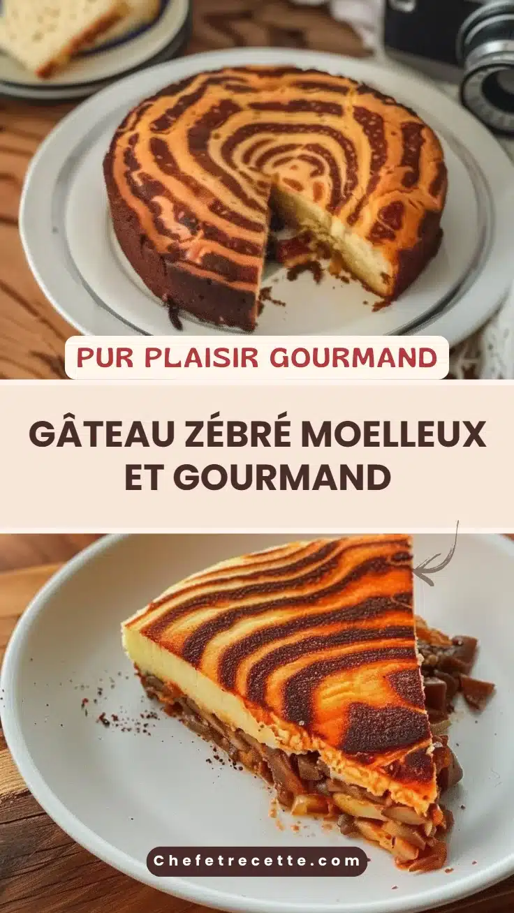 Gâteau zébré moelleux et gourmand