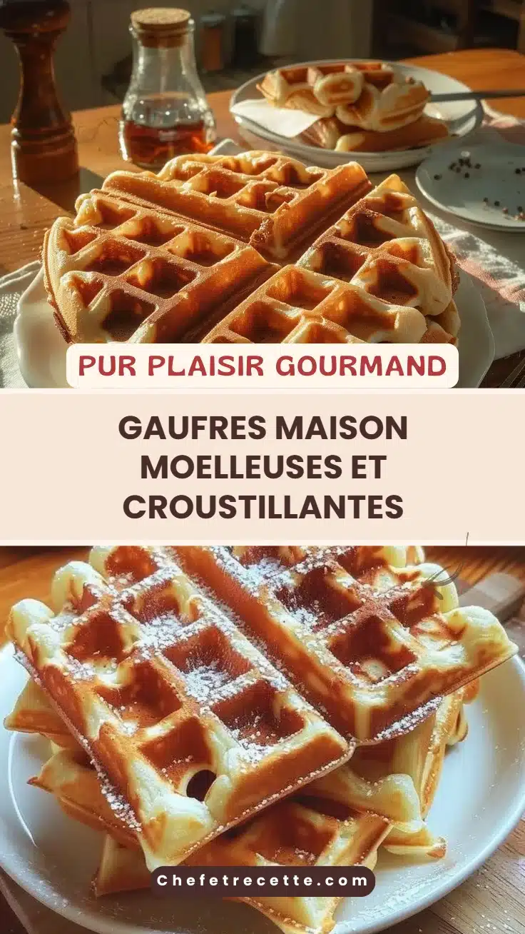 Gaufres Maison Moelleuses et Croustillantes