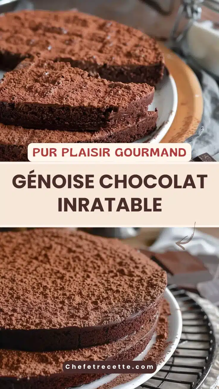 Génoise chocolat inratable