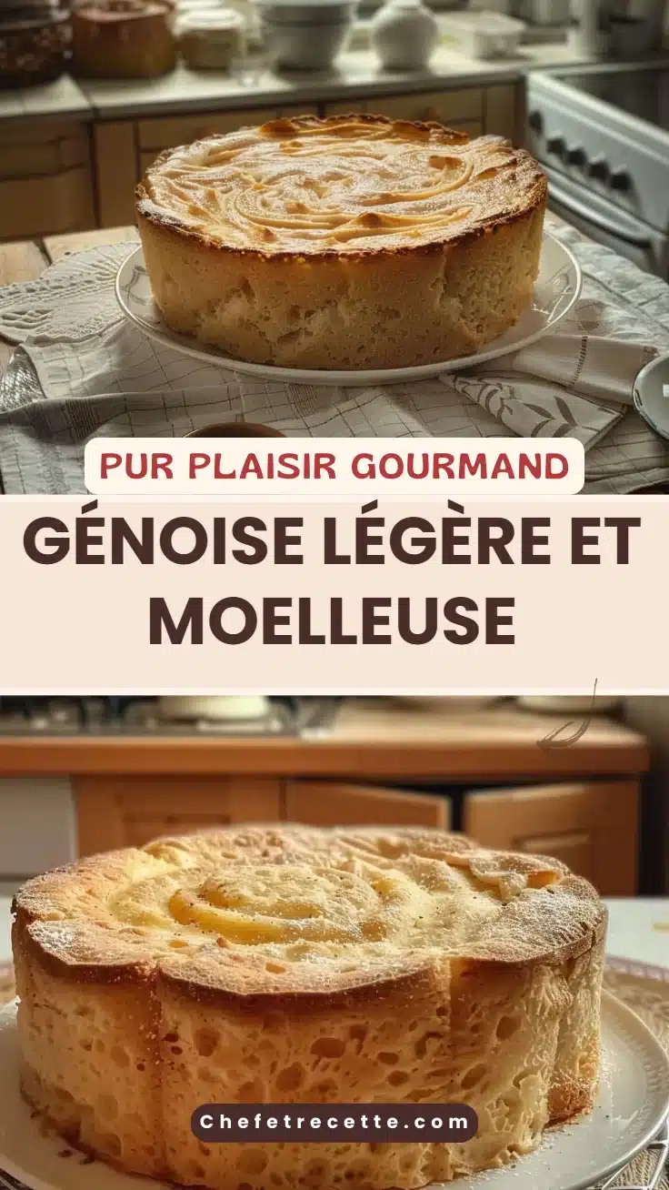 Génoise légère et moelleuse