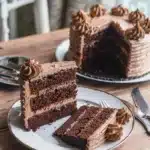 Gâteau à couches chocolat riche et moelleux, décoré pour impressionner