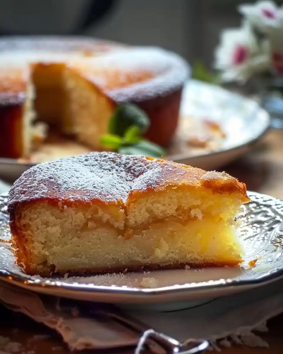 Moelleux frangipane au jus d’orange, délicieux dessert gourmand et moelleux.