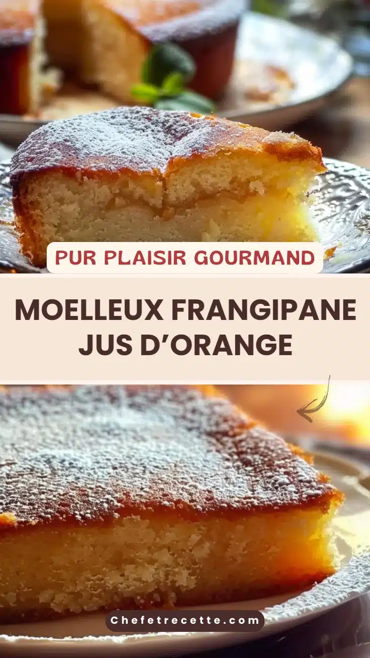 Moelleux frangipane jus d’orange