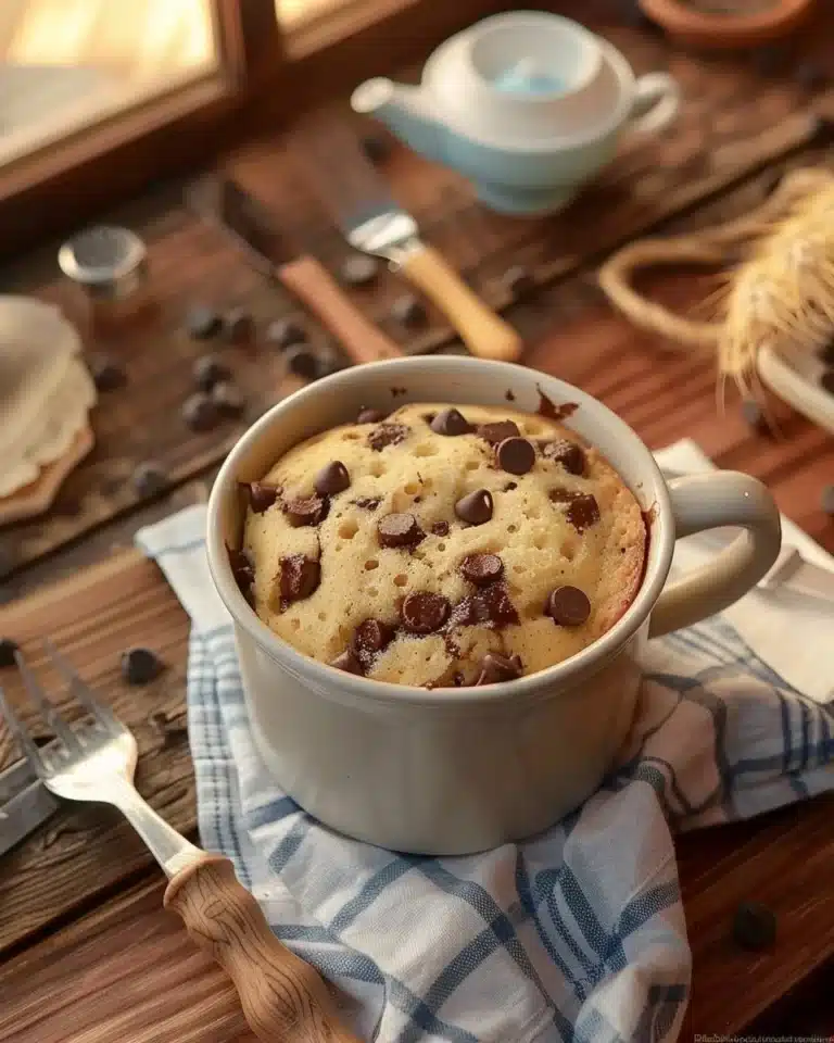 Mug Cake au Chocolat prêt en 5 minutes, dessert rapide et savoureux